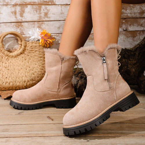 Damen Winterstiefel mit warmem Futter und robustem Profil Drune