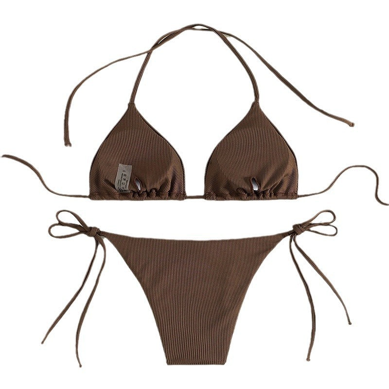 Damen Triangel-Bikini mit modischer Rippstruktur Drune