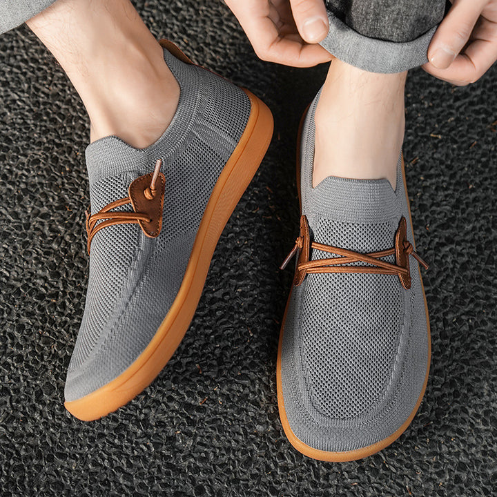 Herren nan atmungsaktiver Strick-Schlupfsneaker mit elastischem Einstieg und dämpfender Leichtsohle Drune