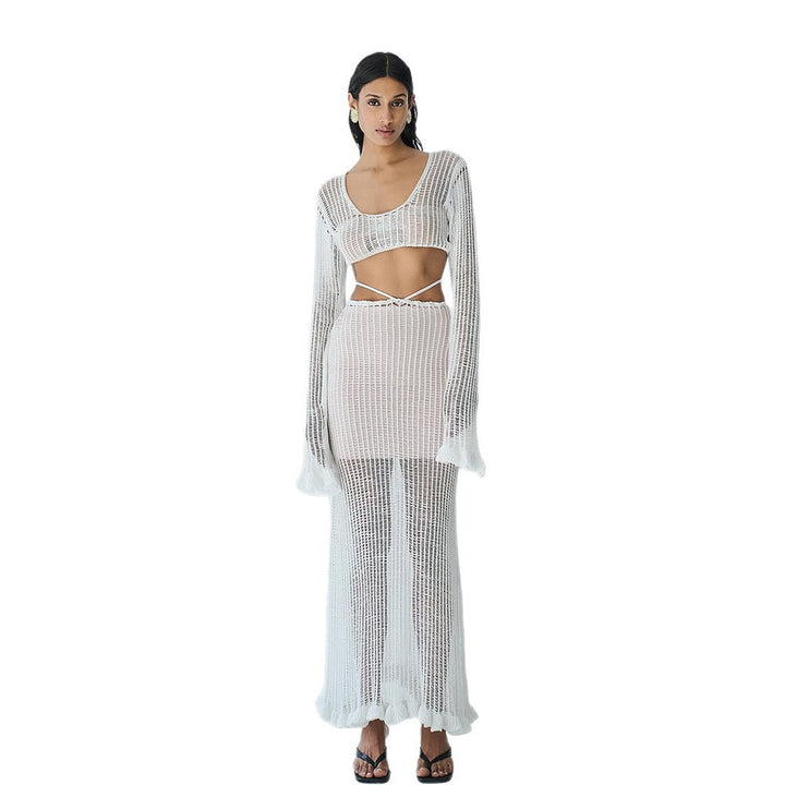 Damen elegantes und durchscheinendes Strandset Drune