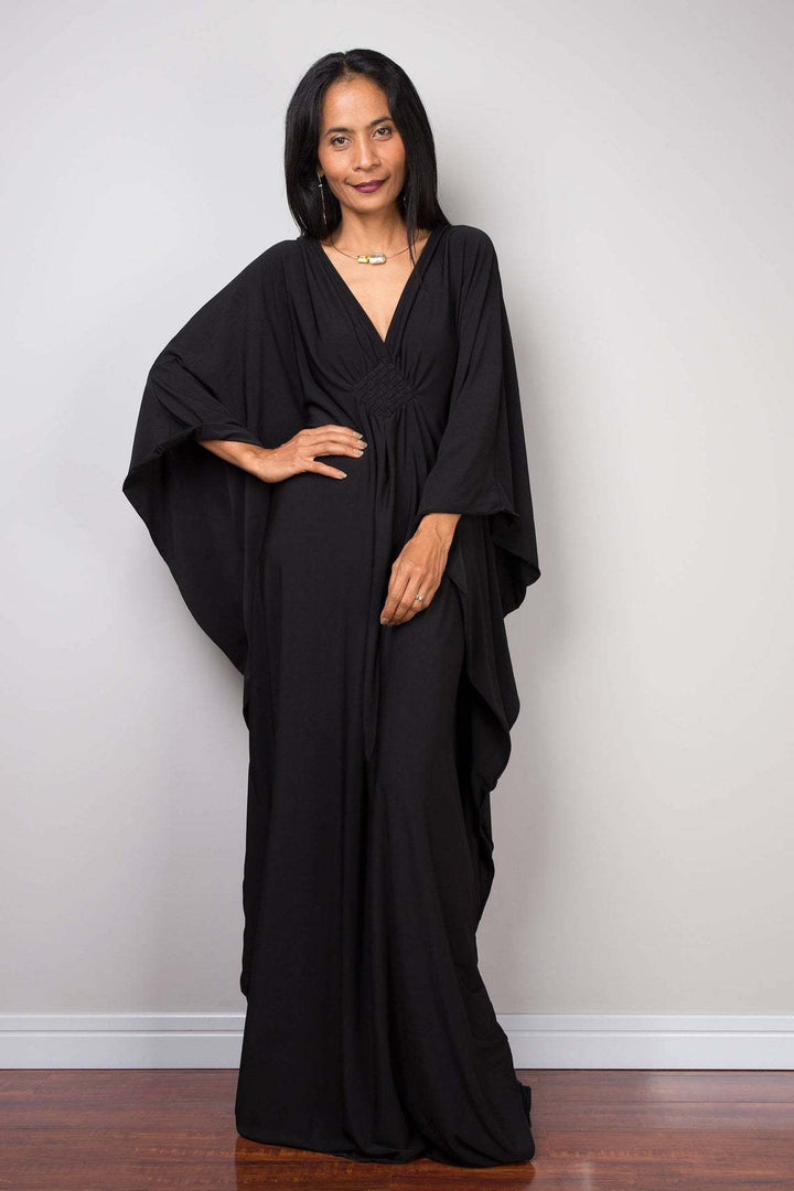 Damen elegantes Maxi-Kleid mit weitem Schnitt Drune