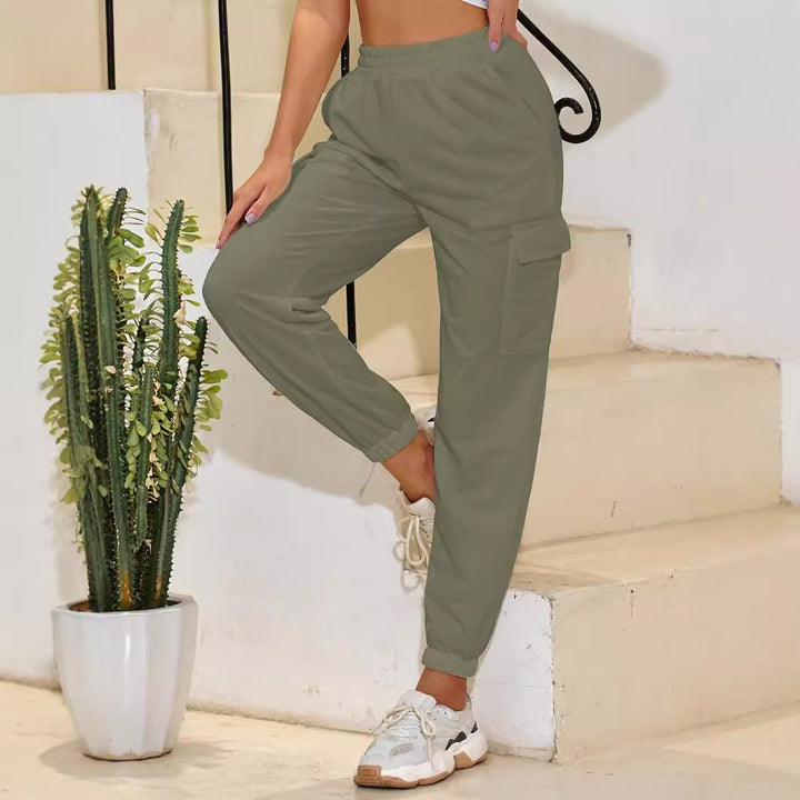 Damen Cargo-Hose mit elastischem Bund und praktischen Taschen Drune