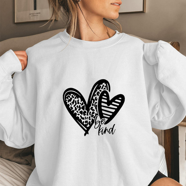 Damen Sweatshirt mit modischem Herzmotiv und lässigem Schnitt Drune