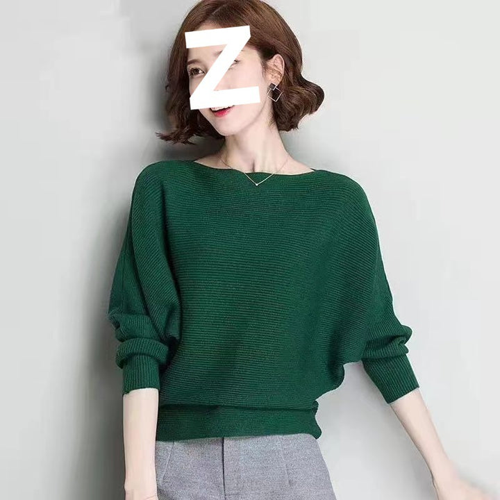 Damen Oversized Strickpullover mit raffiniertem Rippdesign und weitem Schnitt Drune