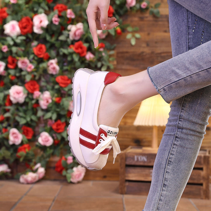 Damen Komfortable Sneakers im modischen Mix aus Textil Drune