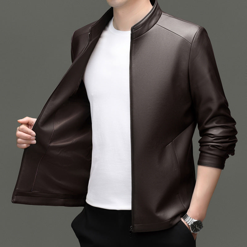 Herren Übergangsjacke mit hohem Stehkragen und modernem Schnitt Drune