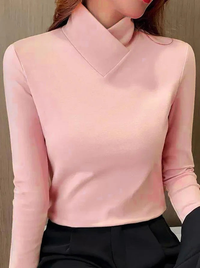 Drune | Elegante Bluse mit Stehkragen