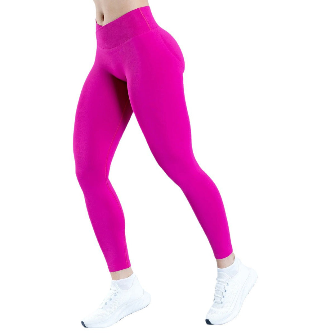 Damen High-Waist Sportleggings mit figurbetonter Passform und atmungsaktivem Material Drune