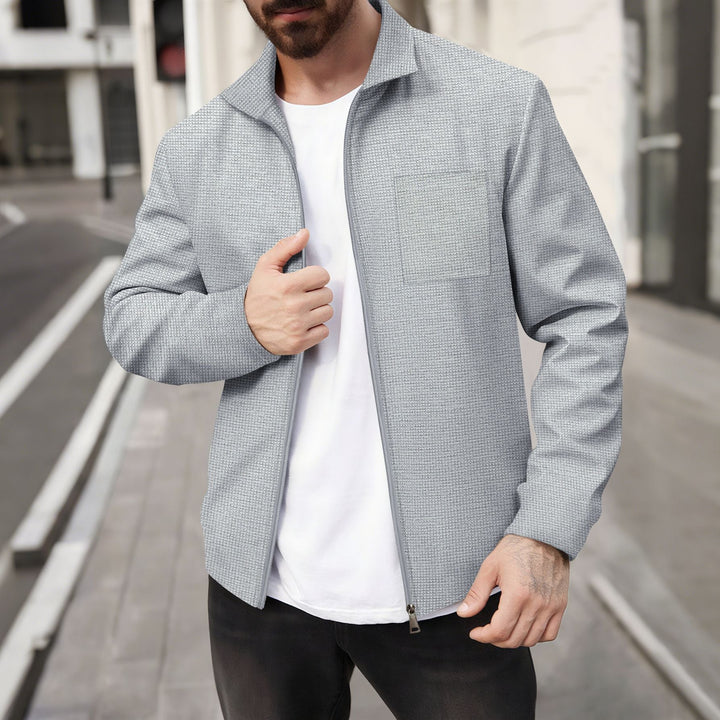 Herren modische Jacke mit strukturiertem Design Drune