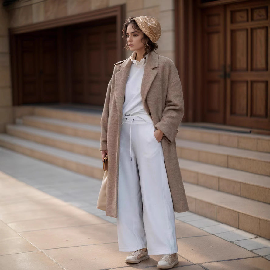 Damen Oversized Plüschmantel Drune