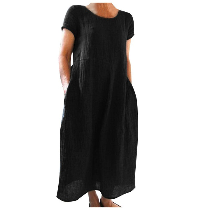 Leichtes Leinenkleid für Frauen Drune