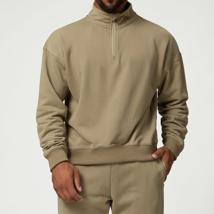 Herren Sweatshirt mit kurzem Reißverschluss Drune