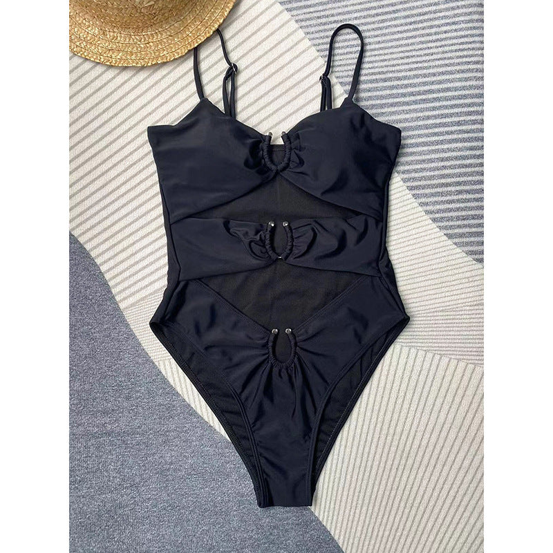 Damen Bikinis mit modischen Ringen Drune