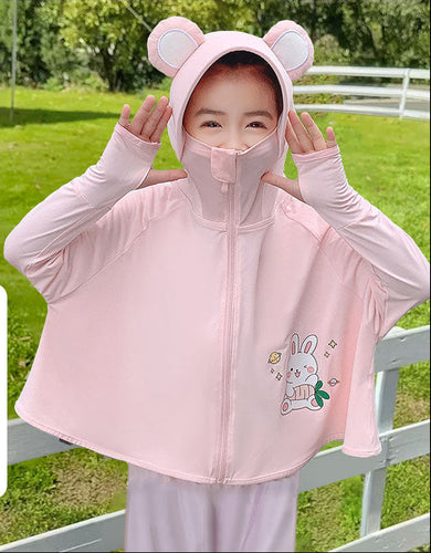 Mädchen praktische Kapuzenjacke mit tierisch verspieltem Design Drune