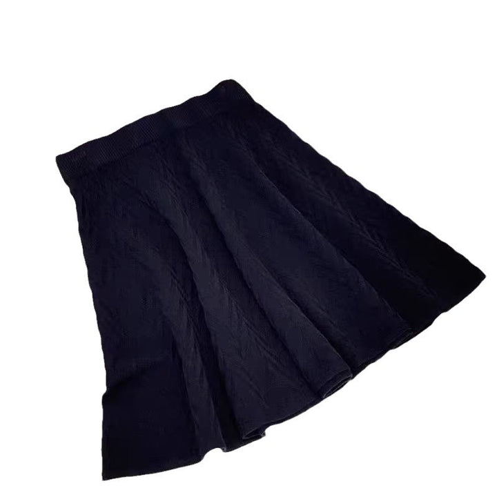 Damen Strickrock mit eleganten Zopfdetails und schmeichelndem Fall Drune