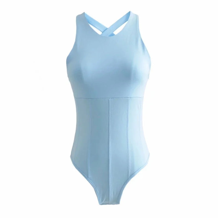 Damen Body mit figurformendem Design und seitlichen Cut-Outs Drune