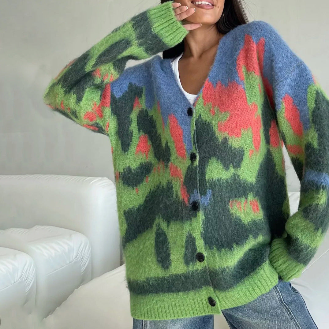 Damen lässiger Wollcardigan Drune