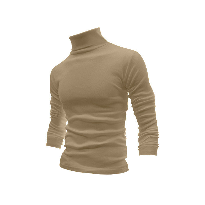 Herren Eleganter Rollkragenpullover aus weichem Strickstoff Drune