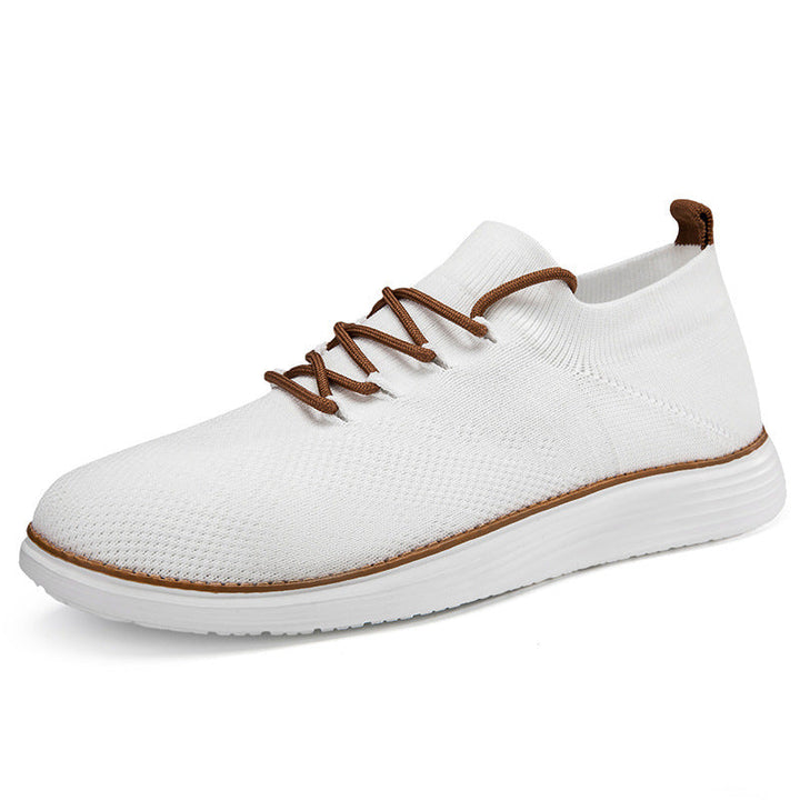 Herren nan elastischer Strick-Sneaker im Sockenschnitt mit gepolstertem Komfortfußbett, flexibler Leichtlaufsohle und dekorativer Schnürung Drune