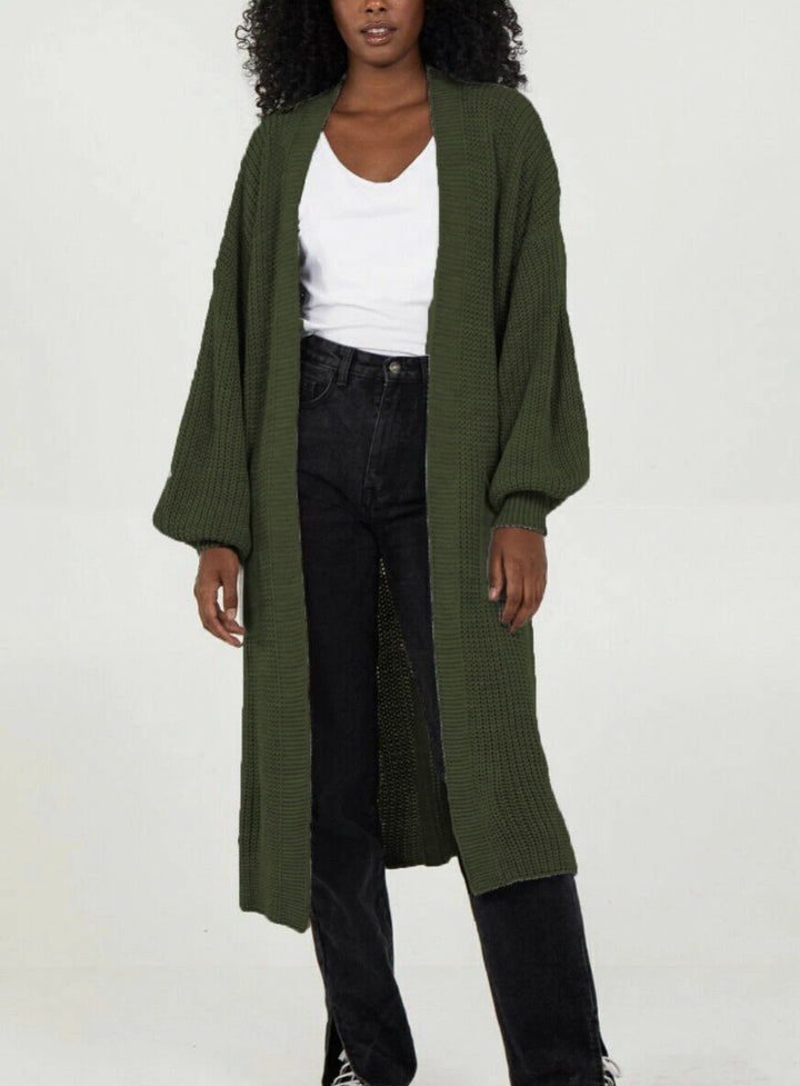 Damen Langstrickjacke mit lässigem Oversized-Schnitt und voluminösen Ärmeln Drune