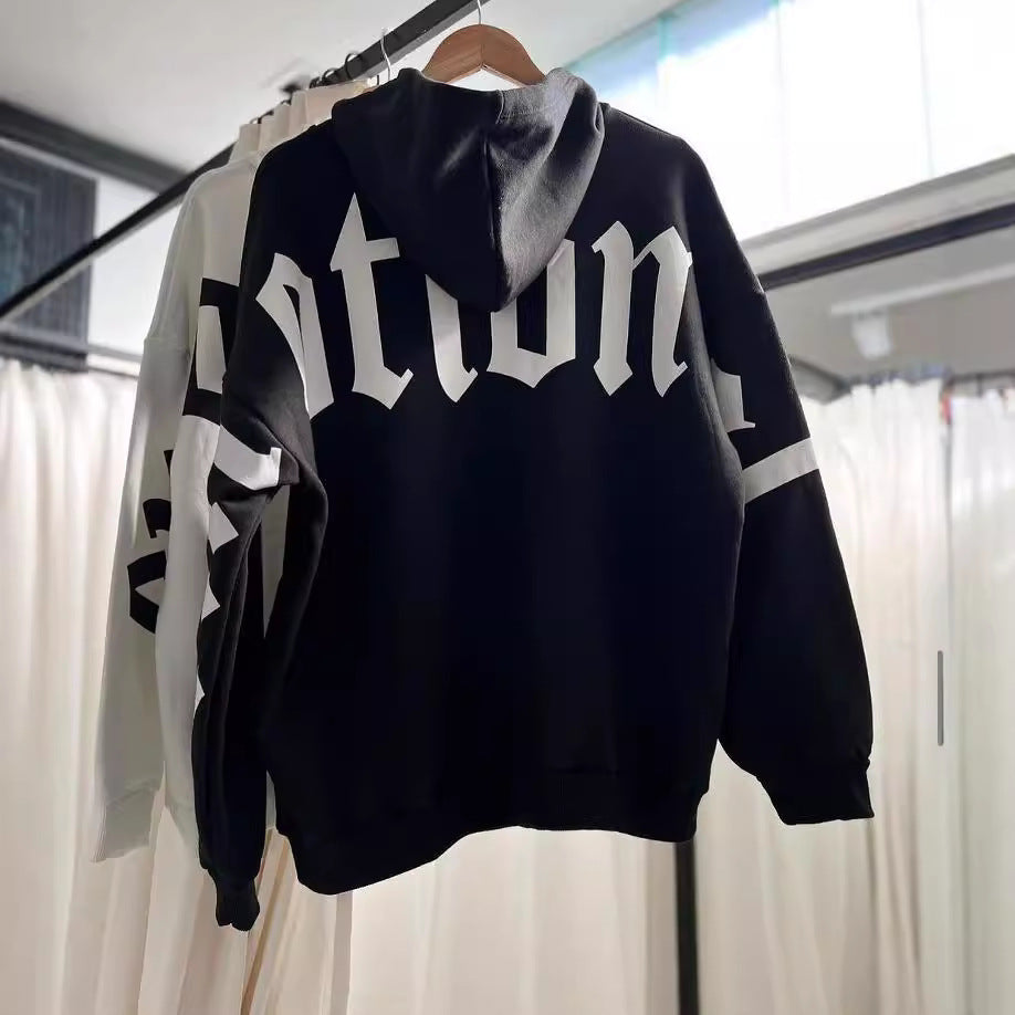Damen Oversized Kapuzenpullover mit grafischem Print Drune