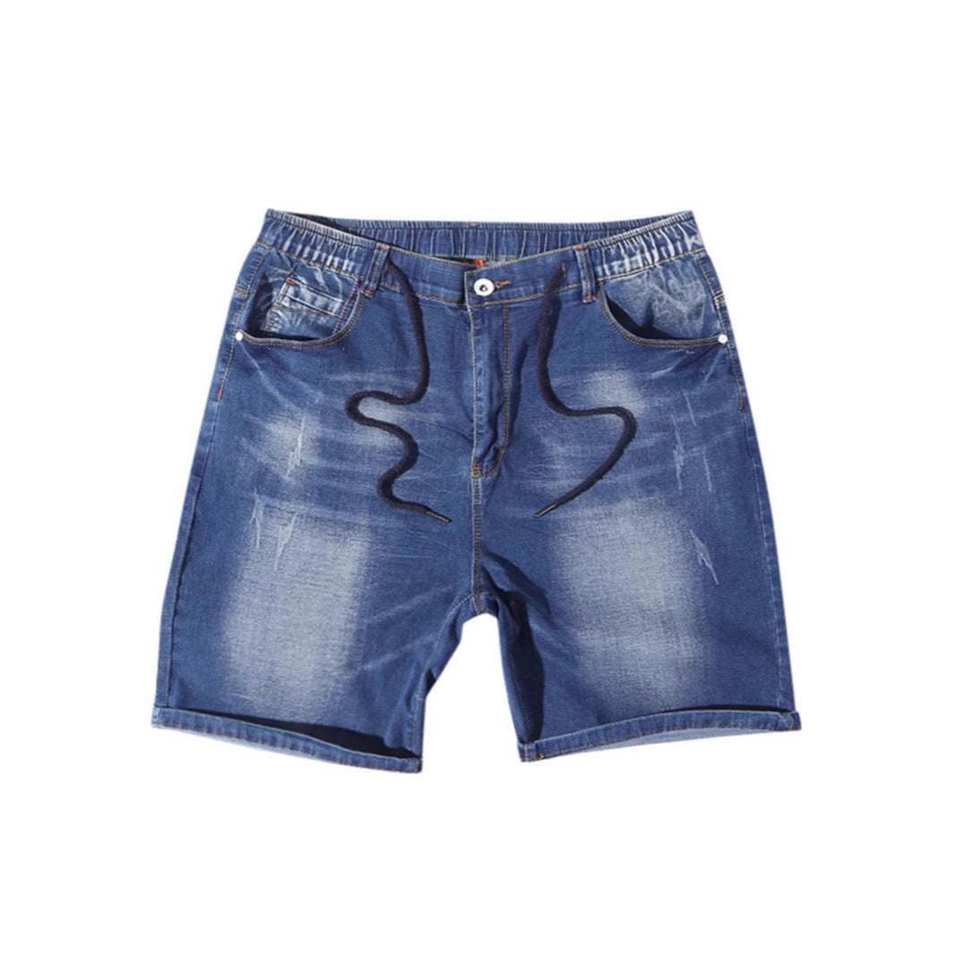 Herren Denim-Shorts mit elastischem Bund und lässigem Schnitt Drune