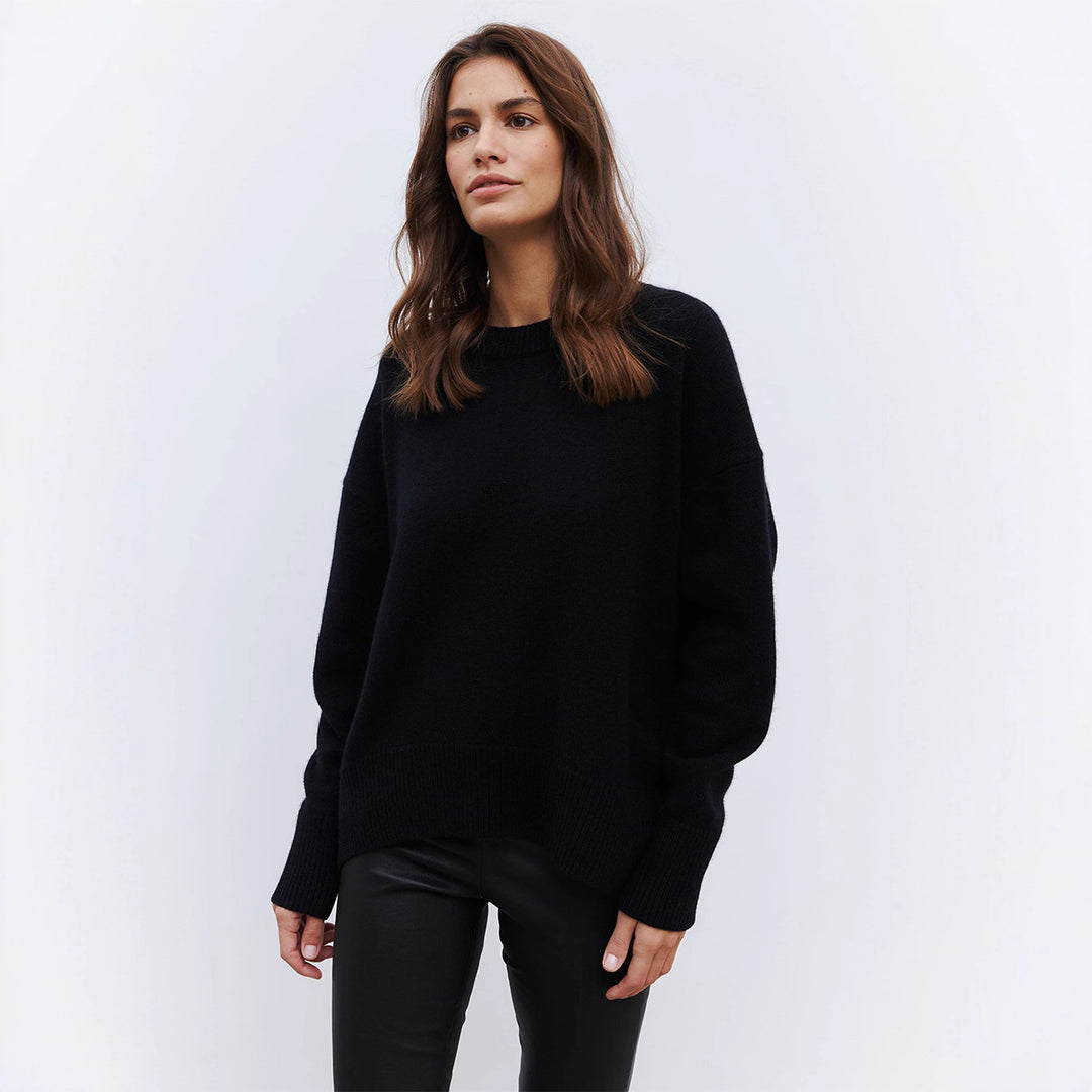 Damen Komfortabler Strickpullover mit lässiger Silhouette Drune