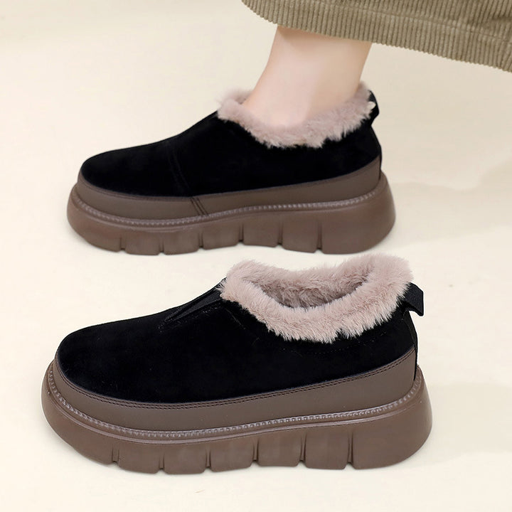 Damen Winter-Slipper mit Kuschel-Innenfutter und rutschfester Sohle Drune