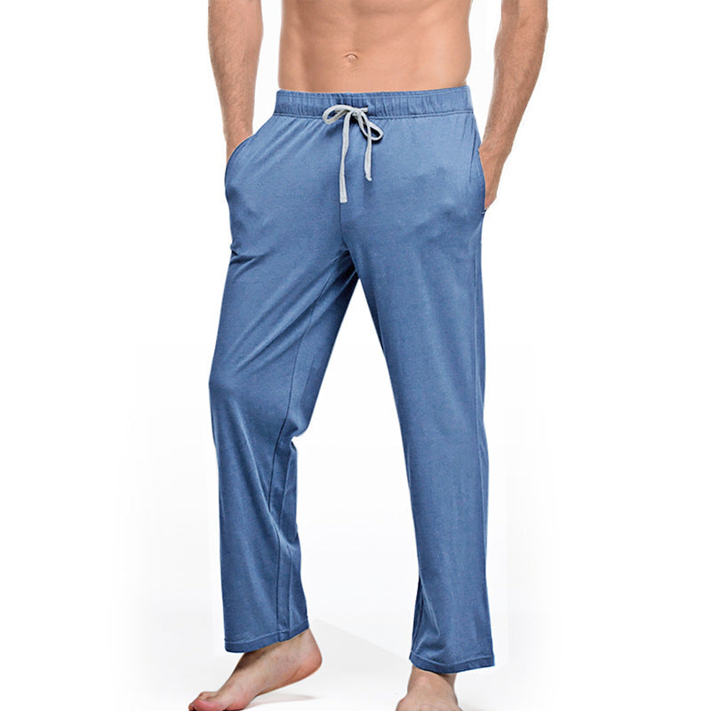 Herren nan Lounge- und Schlafhose aus weichem Jersey mit elastischem Bund und Seitentaschen Drune