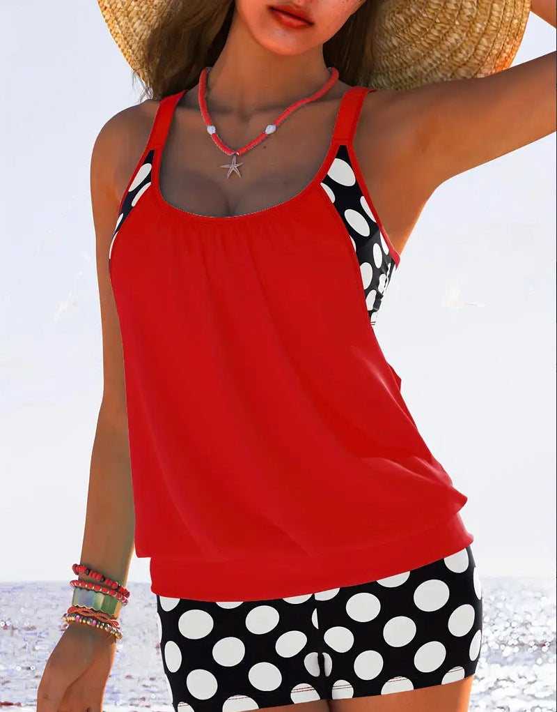 Damen Sportlicher Tankini mit stylischem Schnitt und Shorts Drune
