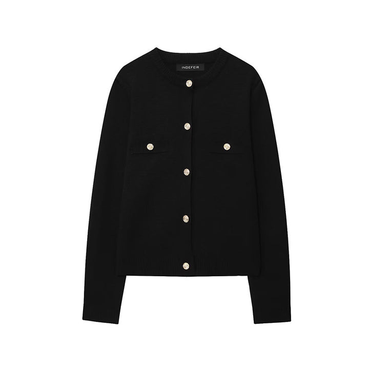 Damen Strickjacke mit Knopfdetails und praktischen Taschen Drune