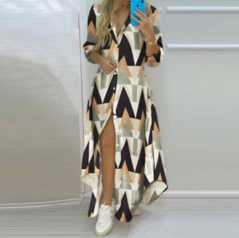 Damen Kimono-Robe mit Printdesign Drune
