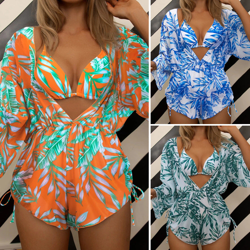 Damen Romper mit floralem Cut-Out Design Drune