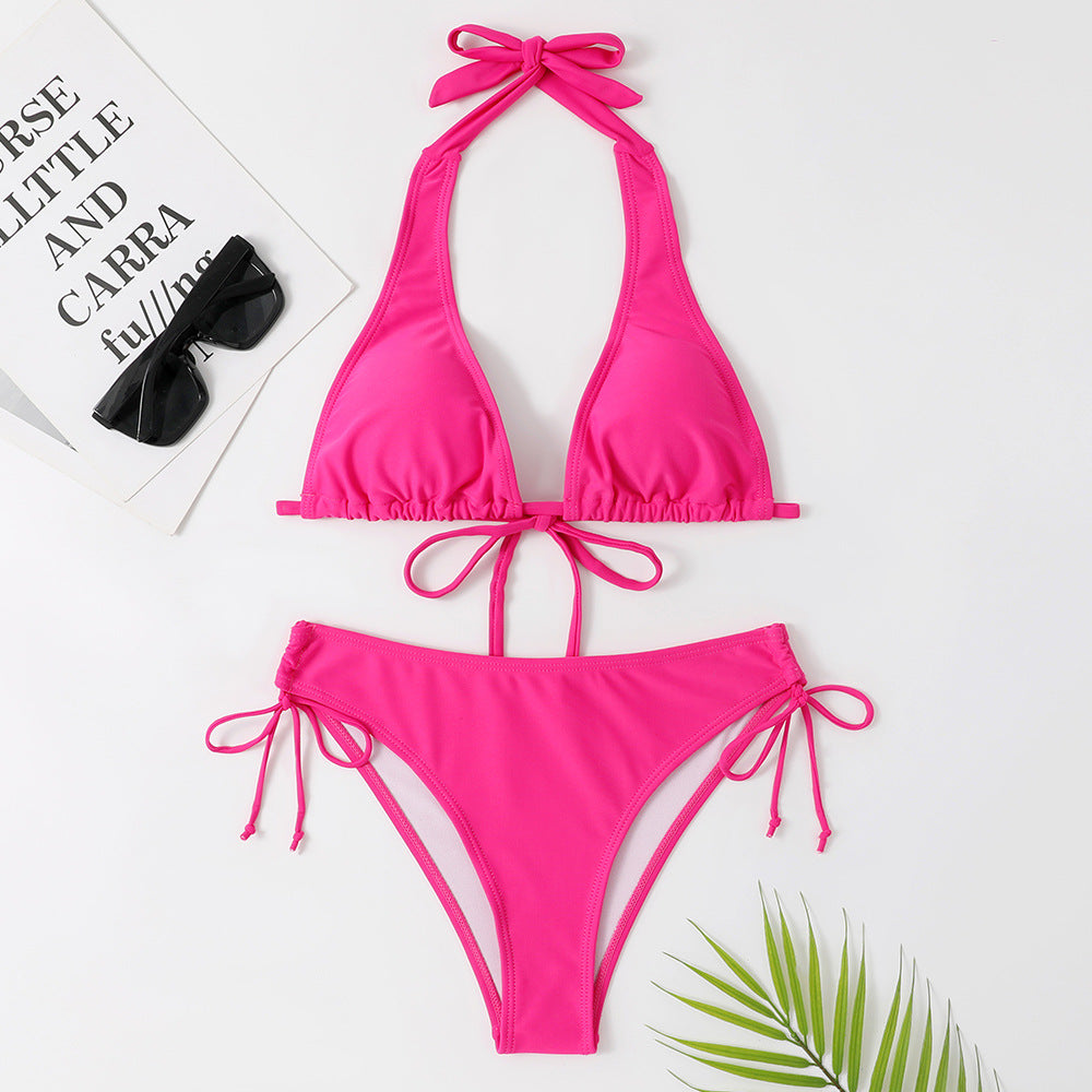Damen Triangel-Bikini mit verstellbaren Trägern und schickem Schnitt Drune