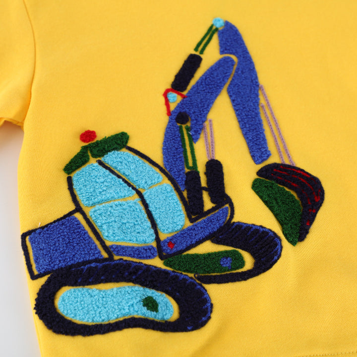 Jungen Sweatshirt mit aufregendem Bagger-Motiv Drune