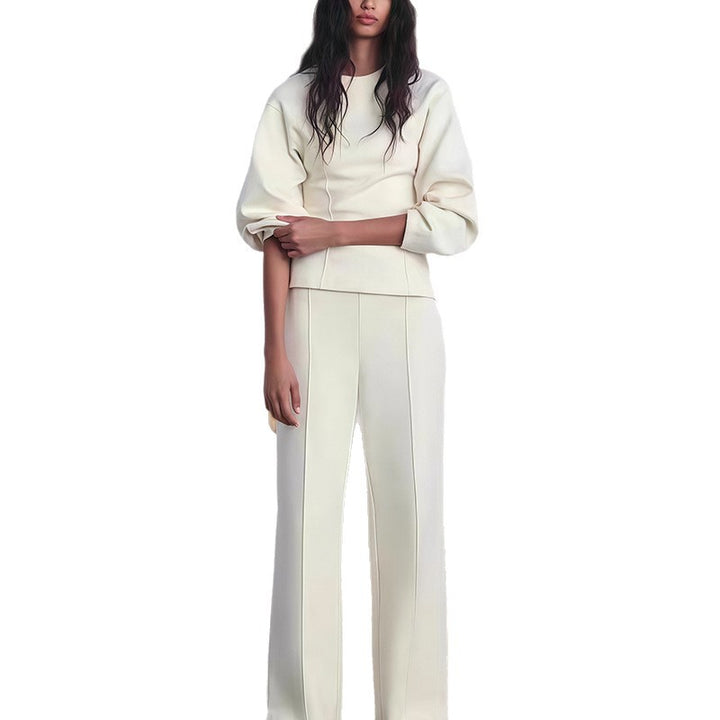 Damen Modisches Oversized-Set mit Ballonärmeln und eleganten Schnitt Drune