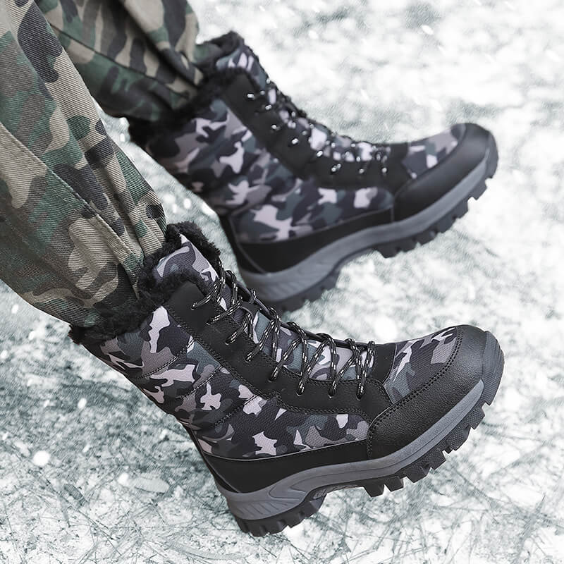 Damengefütterte Winterboots mit isolierendem Innenfutter und rutschfester Profilsohle Drune