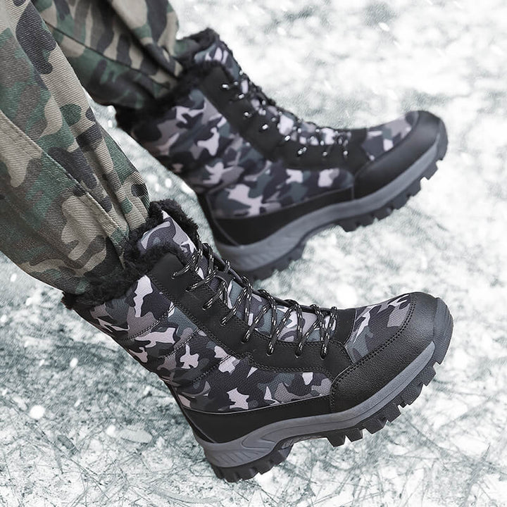 Damengefütterte Winterboots mit isolierendem Innenfutter und rutschfester Profilsohle Drune