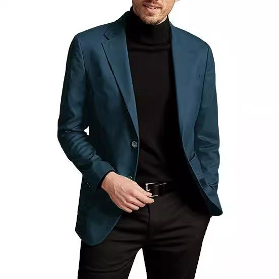 Herren eleganter Blazer mit modernem Schnitt und praktischen Taschen Drune