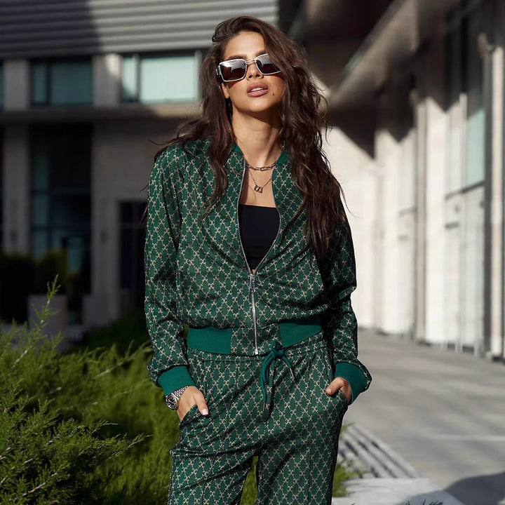 Damen lässiges und modisches Sport-Set Drune