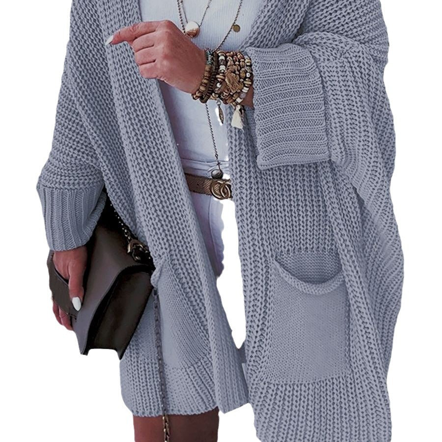 Damen Grober Strick-Cardigan Drune