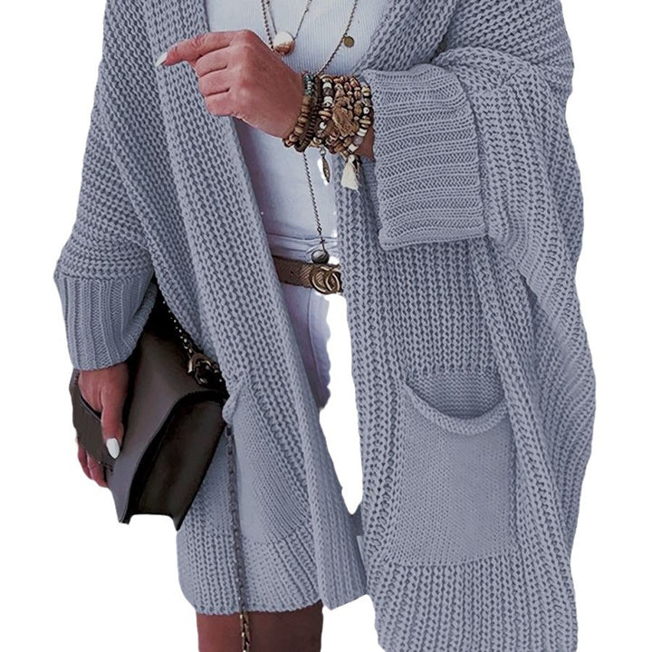 Damen Grober Strick-Cardigan Drune