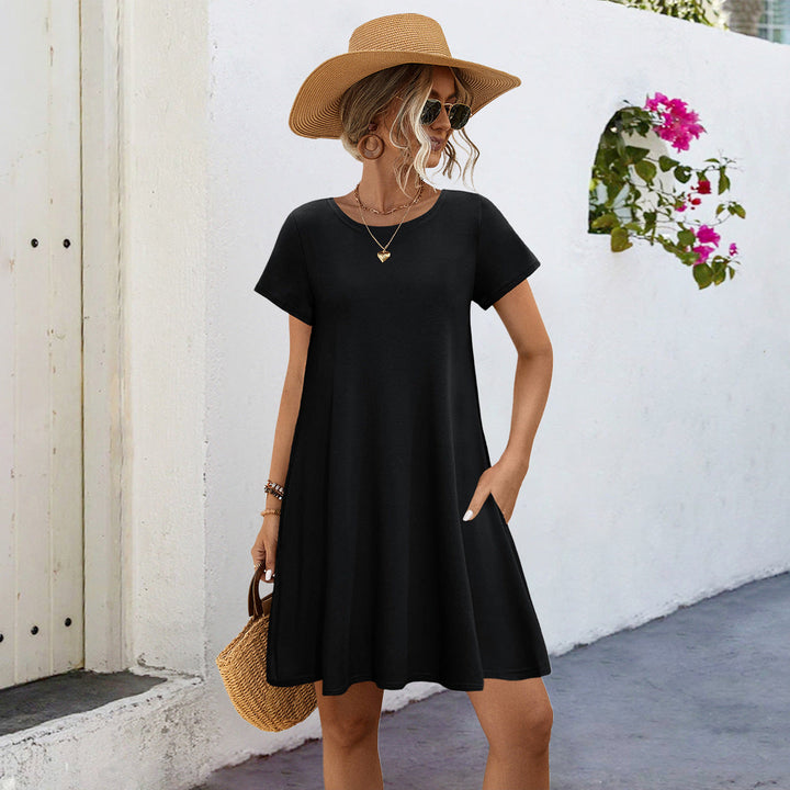 Damen Freizeitkleid mit praktischen Taschen und lockerem Schnitt Drune