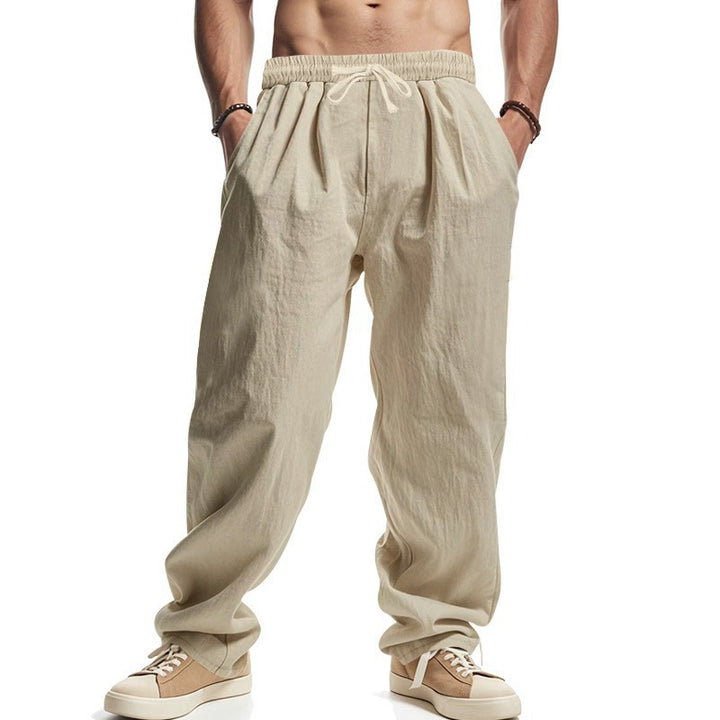 Herren Luftige Freizeithose mit elastischem Bund und Taschen Drune