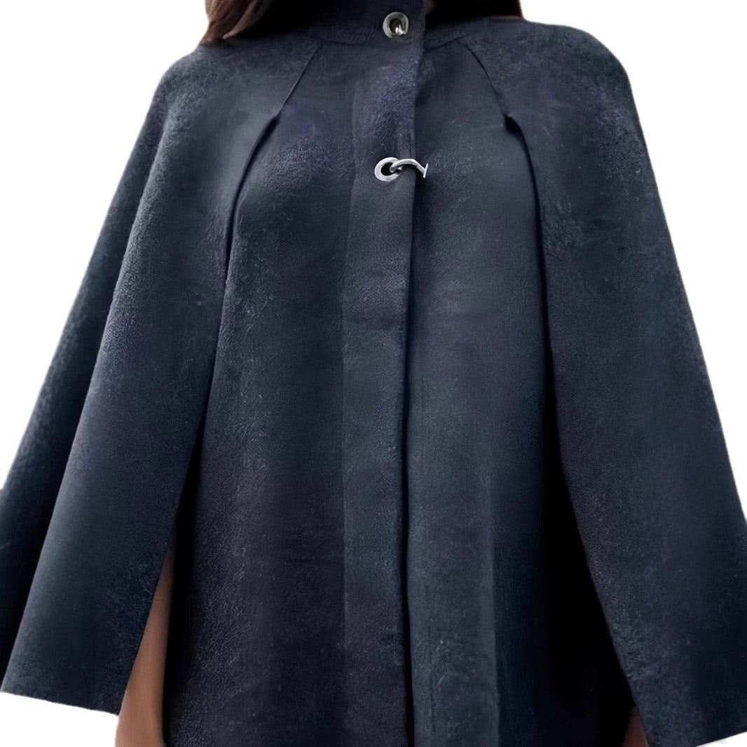 Damen elegante Kapuzenumhang Drune
