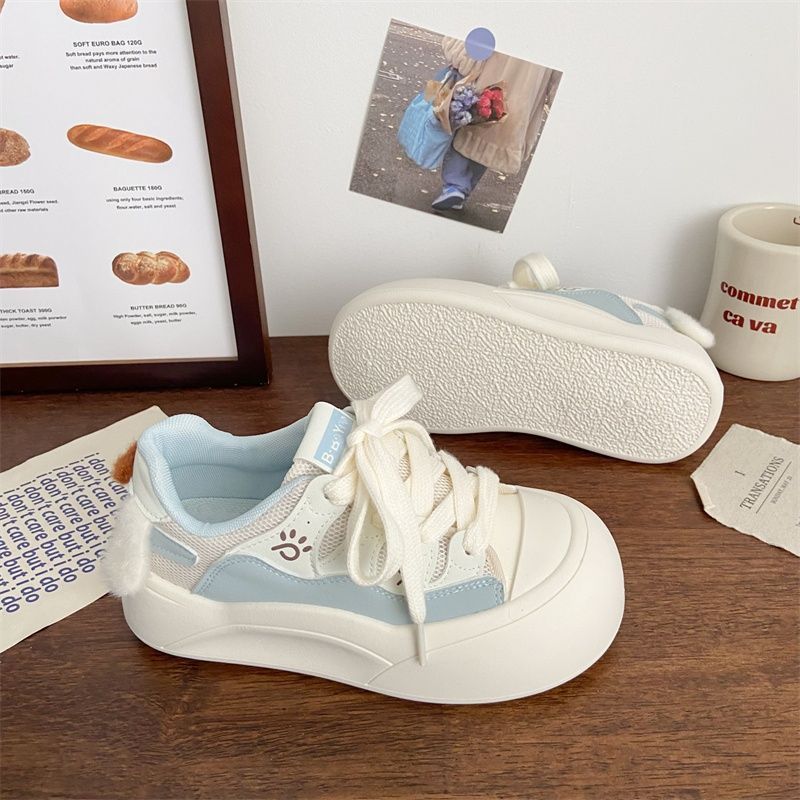 Damen Plattform-Sneaker mit verspielten Applikationen und bequemer Sohle Drune
