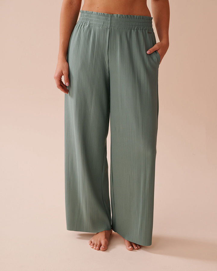 Damen Plisseehose mit elastischem Bund und seitlichen Eingrifftaschen Drune