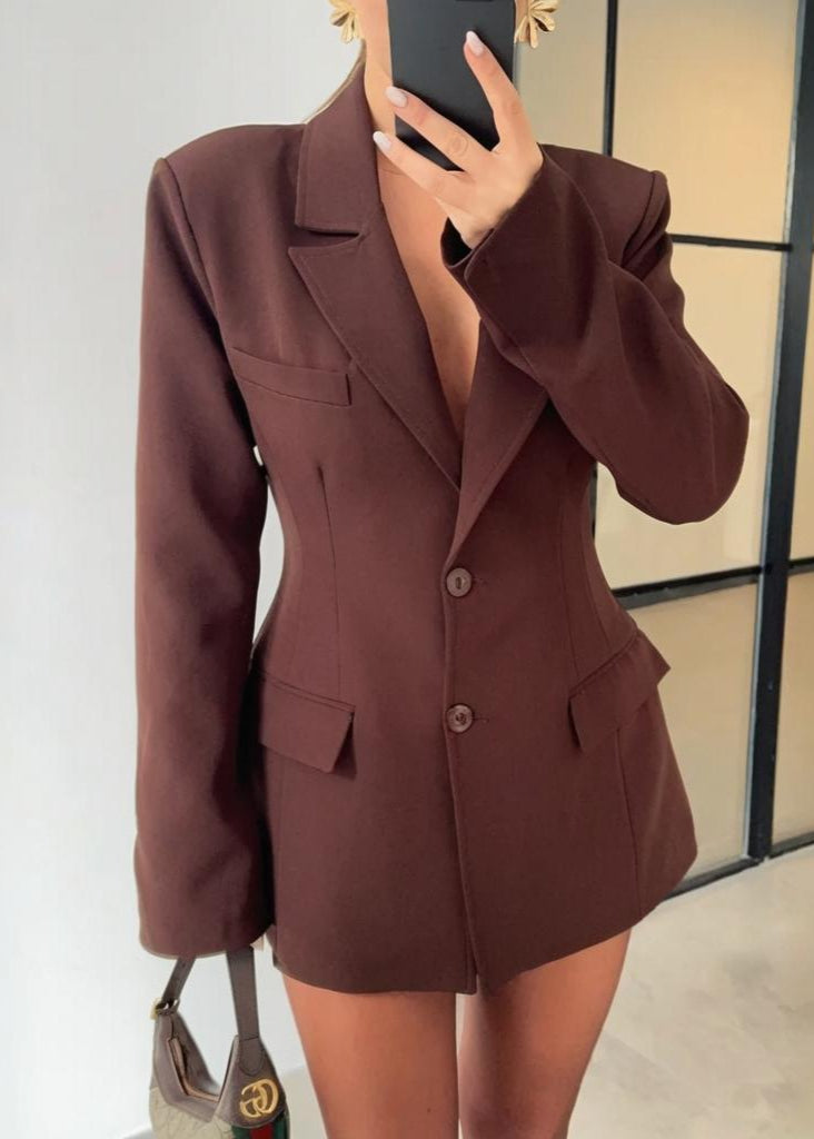 Drune | Taillierte Taille Blazer Kleid