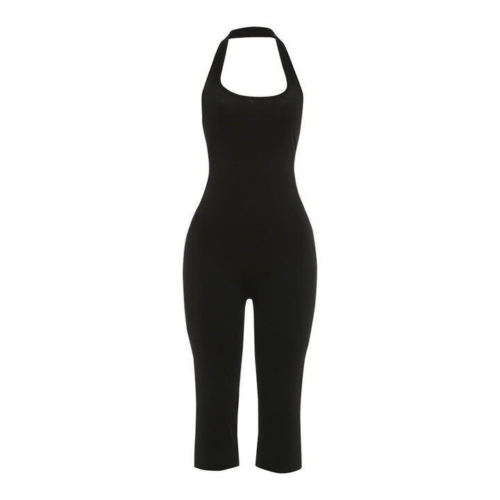 Damen Eleganter und figurbetonter Jumpsuit mit hochgeschlossenem Kragen Drune