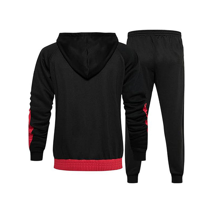 Herren Sportlicher Trainingsanzug mit kontrastreichem Design und elastischen Bündchen Drune